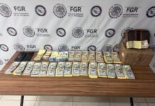 FGR asegura más de tres millones y detiene a dos.