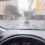 Robots de compras protagonizan curioso incidente en avenida.