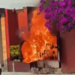 Incendio en Campestre de central de carga.