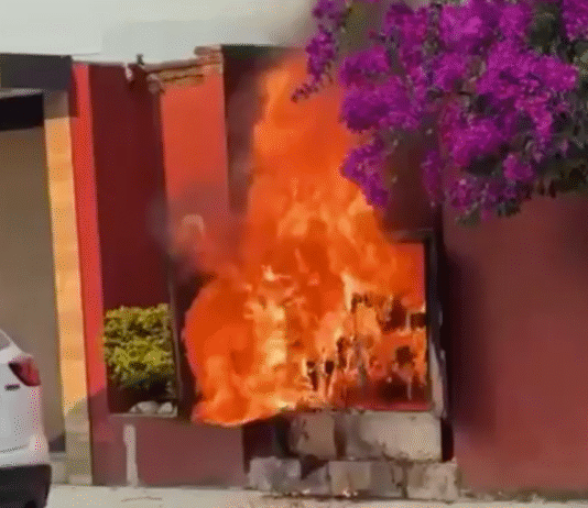 Incendio en Campestre de central de carga.