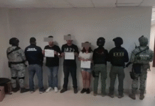 Detienen a tres personas tras cateo en bar de Huimanguillo.