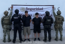 Golpe a “Los Chapitos” caen con arsenal incautado.