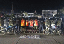 Caen cuatro presuntos narcomenudistas en operativo en Comalcalco.