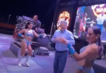 Alcalde de Paraíso baila en feria y se vuelve viral.