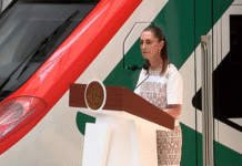 Sheinbaum presume “misión cumplida” con nuevo tren al AIFA.