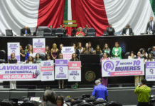 Diputados avala reforma para castigar feminicidio en todo México.