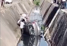 Cae otro auto a dren en pomoca en menos de 48 horas.