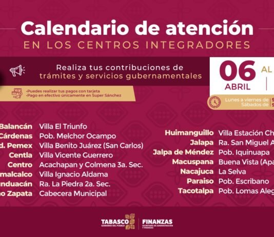 Gobierno acerca servicios fiscales a comunidades de Tabasco.