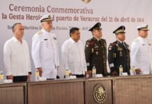 Marina Y gobierno recuerdan en Tabasco la defensa heroica de 1914.