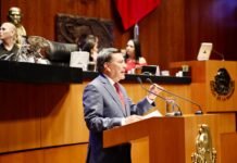 Óscar Cantón exige cuentas y exhibe ausencia de gobernadora.