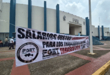 Trabajadores de Fiscalía presionan por aumento salarial.