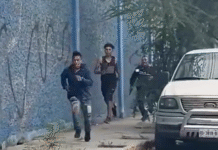 Hombre grababa persecución y termina ayudando policías.