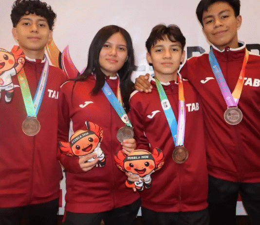 Tabasco arrasa con medallas y sube posiciones.