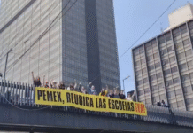 Madres en CDMX presionan por mover escuelas de refinería.