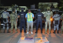 Caen con droga y narcomensaje en Villahermosa.