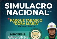 Parque Tabasco vivirá histórico Simulacro Nacional 2026.