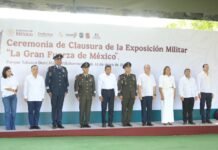 Javier May clausura exitosa exposición militar en Tabasco.