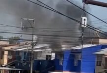 Bomberos sofocan incendio de vivienda en Centro.