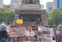 ¡Tabasqueños arman revuelo en CDMX exigiendo cabezas!