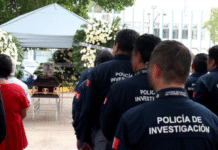 ¡Despiden con honores a mando policiaco caído en Jonuta!