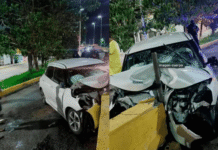 ¡Pestañazo mortal! Destroza su carro en Gaviotas.