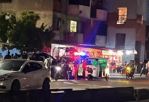 ¡Le dieron plomo para llevar afuera de una taquería!