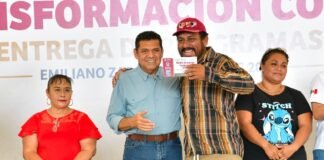 ¡Javier May llena las mesas de Bienestar en Emiliano Zapata!