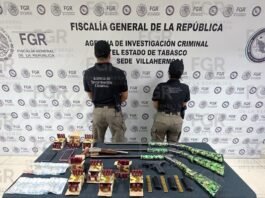 ¡Cachan a pistoleros con arsenal en La Venta!