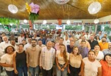 ¡Poder naranja! Pesos pesados respaldan a Karla Rabelo en Tabasco.