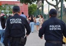 ¡Policías cuidan la fiesta mundialista en el Centenario!