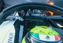 ¡Se incendian auto de Checo!