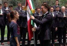 Sheinbaum abanderó al Tri rumbo al Mundial.