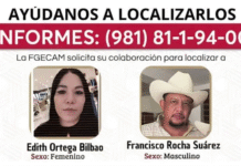 Familiares exigen localización de matrimonio secuestrado en Campeche.