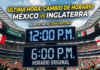 ¡Tómala! Adelantan el México contra Inglaterra por culpa del clima.