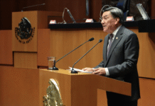 Óscar Cantón agradece apoyo para presidir el Senado.