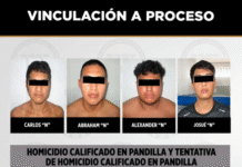 Vinculan a proceso a cuatro implicados en multihomicidio.