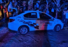 Localizan taxi robado en Cunduacán tras operativo.