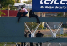 ¡De milagro vive! Policía frustra suicidio en puente de periférico.