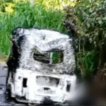 Hallan cuerpo calcinado junto a un pochimóvil en ranchería Guineo.