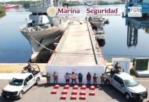 Marina decomisa más de una tonelada de cocaína.