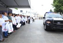 Entrega Javier May equipamiento para seguridad en Tabasco.
