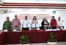 SETAB y CONALEP Tabasco firman convenio educativo.