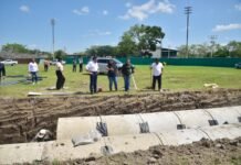 ¡Adiós a los encharcamientos! Rescatan cárcamo y estadio en Cunduacán.