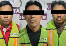Capturan a delincuentes que asaltaron a cuentahabiente BBVA.