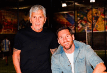 El desconsolado adiós de Messi a su padre.