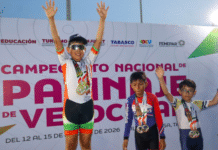¡Oro puro! Triunfan patinadores tabasqueños a lo grande.