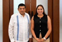 Javier May se reúne con alcaldesa de Paraíso.