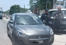 ¡Cae con auto robado en reten!