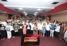 Gobierno de Tabasco premia el gran talento estatal de la juventud 2026.