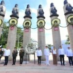 ¡Honor y memoria! Recuerdan gesta heroica de los Niños Héroes en Tabasco.